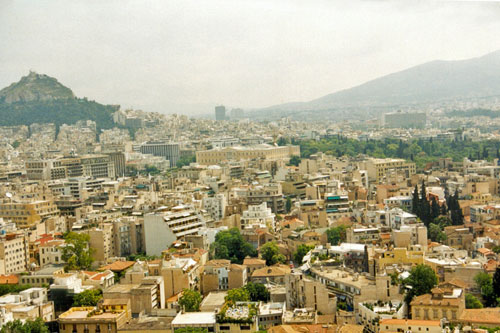 Blick von der Akropolis