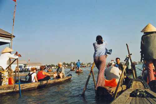 Boot fahren bei Chau Doc
