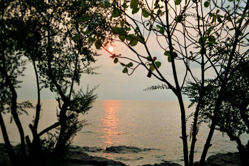 Morgenstimmung in unserer Bucht Ao Phai
