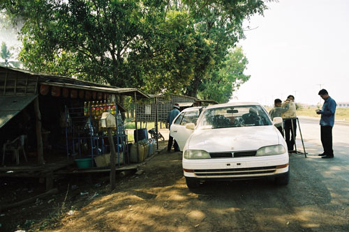 Tankstelle unterwegs nach Battambang