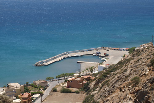 der Hafen von Tsoutsouros