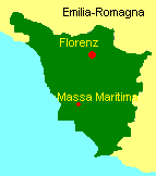 Italienkarte Karte mit Massa  Maritima