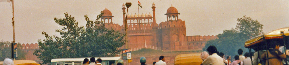 Das Rote Fort in Old Delhi