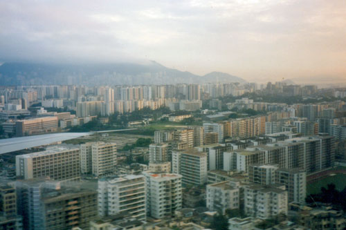 Anflug auf Hongkong