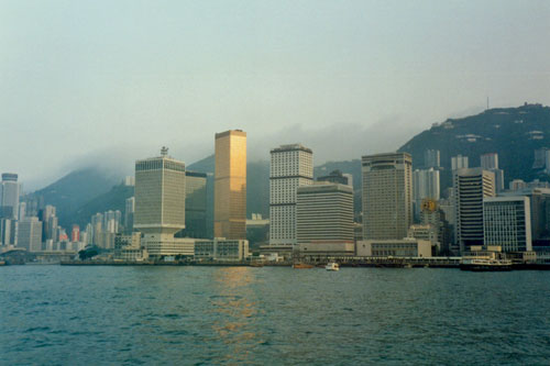 Blick nach Hongkong Island