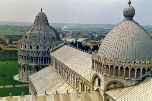 Blick auf das Baptisterium