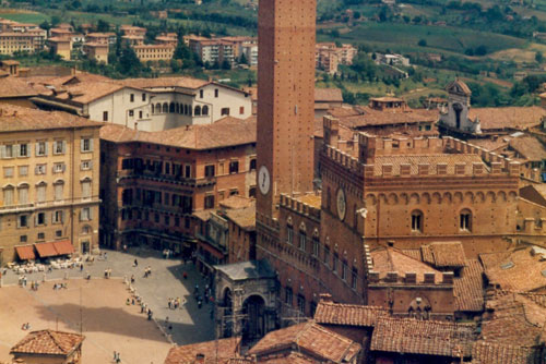 Blick auf Siena