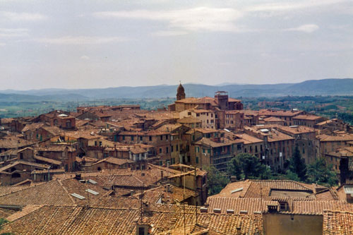 Blick auf Siena