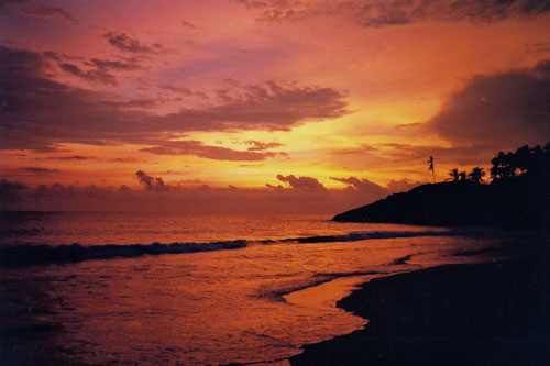 Sonnenuntergang in Kovalam