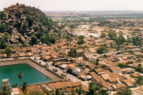 Ausblick von Sravanabelgola