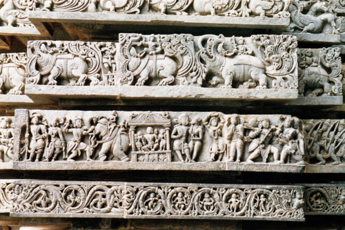 Details am Tempel von Halebid