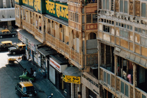 Blick aus dem Fenster Apollo Hotel Bombay