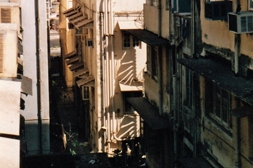 Blick aus dem Fenster Apollo Hotel Bombay