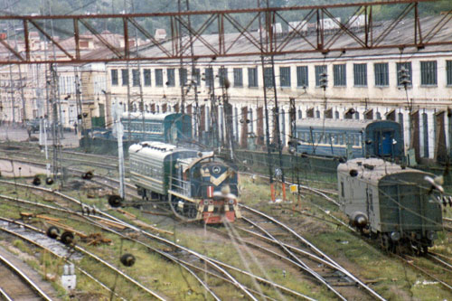 Verbotenes Eisenbahnfoto in Irkutsk