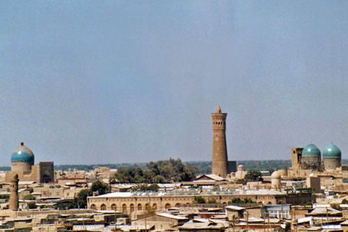 Blick auf Buchara vom Hotelfenster