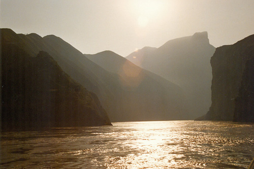 Morgenstimmung auf dem Yangtse