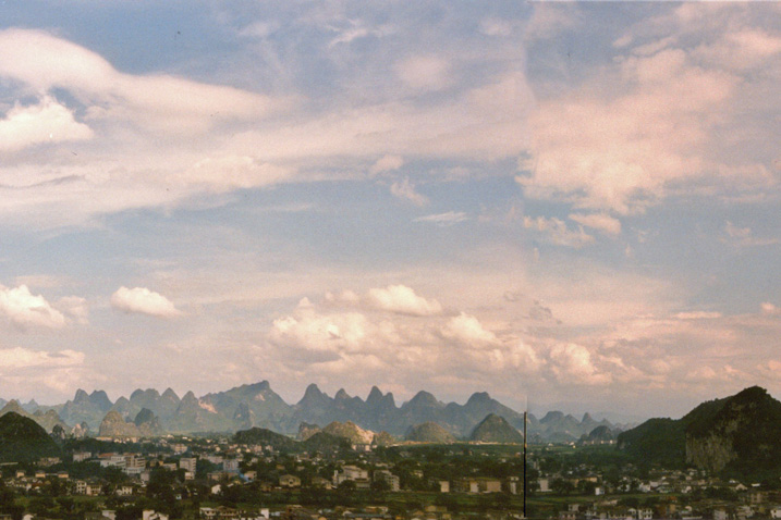 Ausblick vom Hotel in Guilin