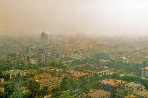 Ausblick vom White Swan Hotel in Guangzhou