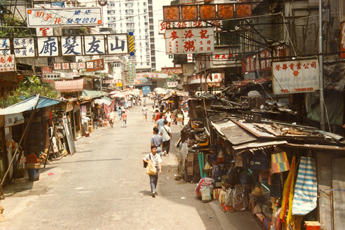 Strasse in Kowloon