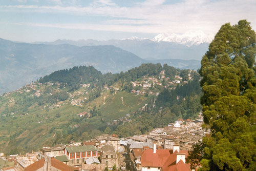 Blick von der Hotelterrasse