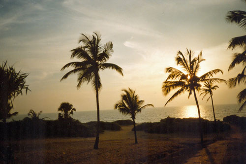 Abendstimmung am Strand von Baga