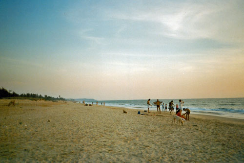 Abendstimmung am Strand von Baga