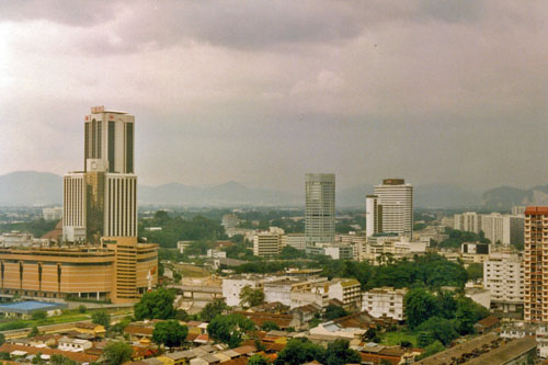 Blick vom Hotel in Kuala Lumpur