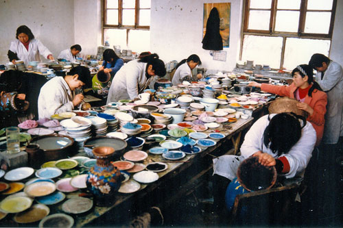 Cloisonne-Fabrik  in Beijing