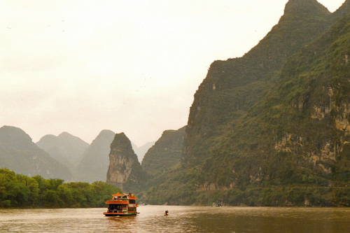 Landschaft am Li Fluss bei Guilin