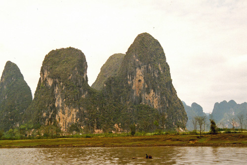 Landschaft am Li Fluss bei Guilin