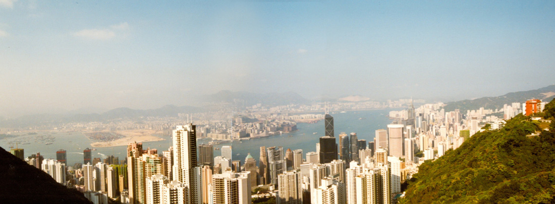 Blick vom Viktoria Peak in Hongkong