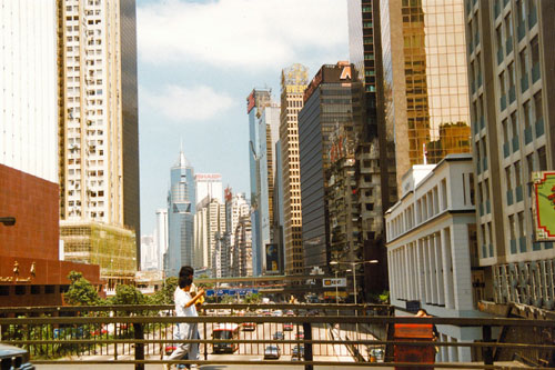 Fugngerbrcke Gloucester Road District Wan Chai