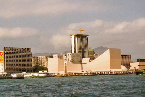 Blick auf Kowloon von der Star Ferry