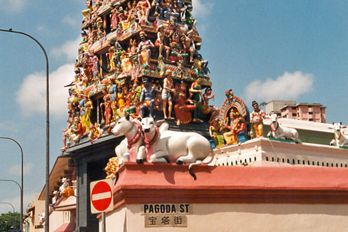 Sri Mariamman Tempel in Singapur