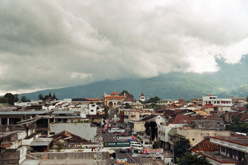 Blick auf Bukittinggi