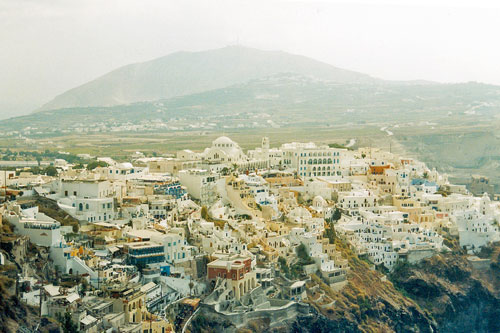 Blick auf Fira