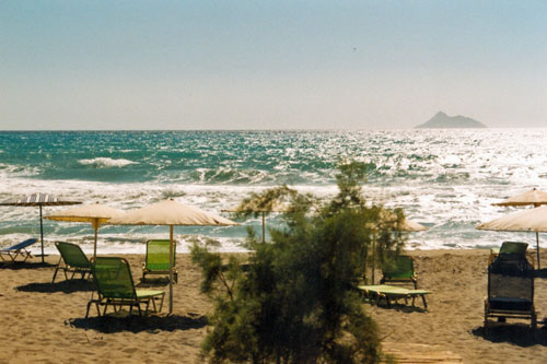 Strand in Kalamaki