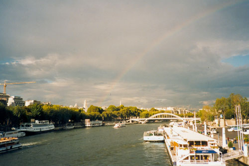 Seine mit Regenbogen