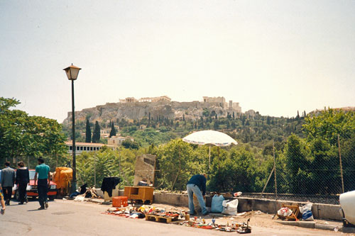 Blick auf die Akropolis