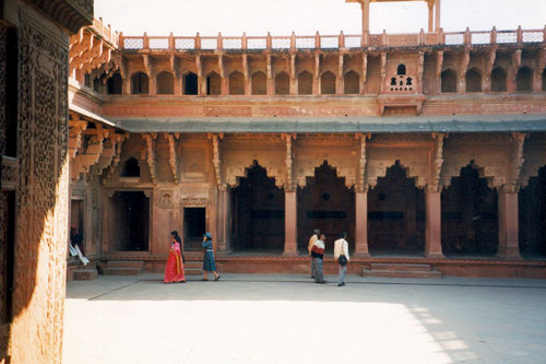 im Roten Fort in Agra