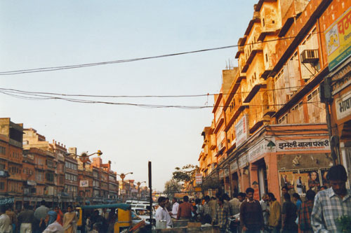 Hauptstrae in Jaipur
