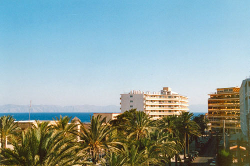 Blick von unserem Balkon