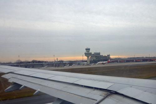 Abflug in Tegel