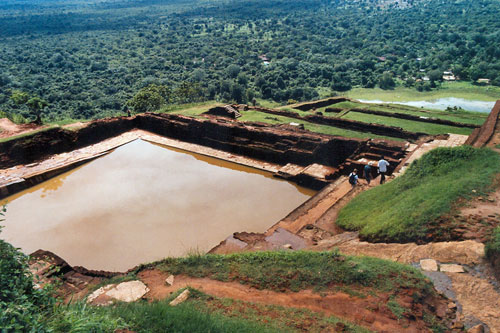 auf dem Sigiriya Felsen