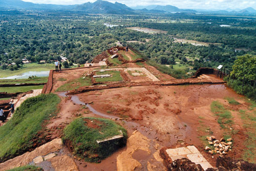 auf dem Sigiriya Felsen