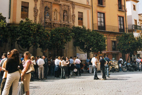 Ein Platz in Sevilla