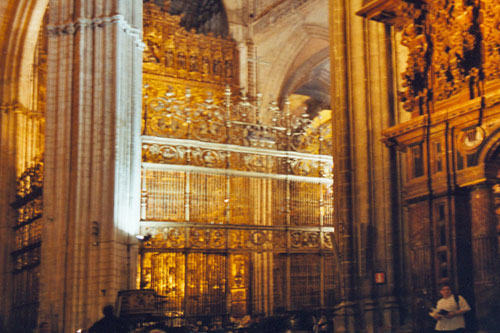 in der Kathedrale in Sevilla