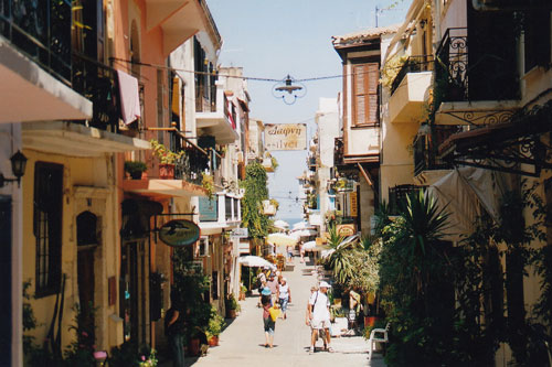 Gasse in der Altstadt von Chania