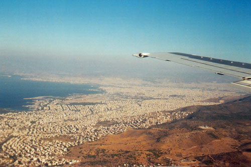 Anflug auf Athen