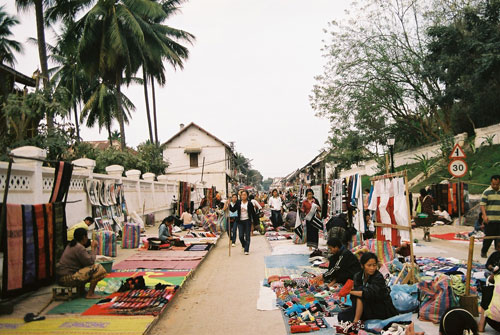 Nachtmarkt in Luang Prabang